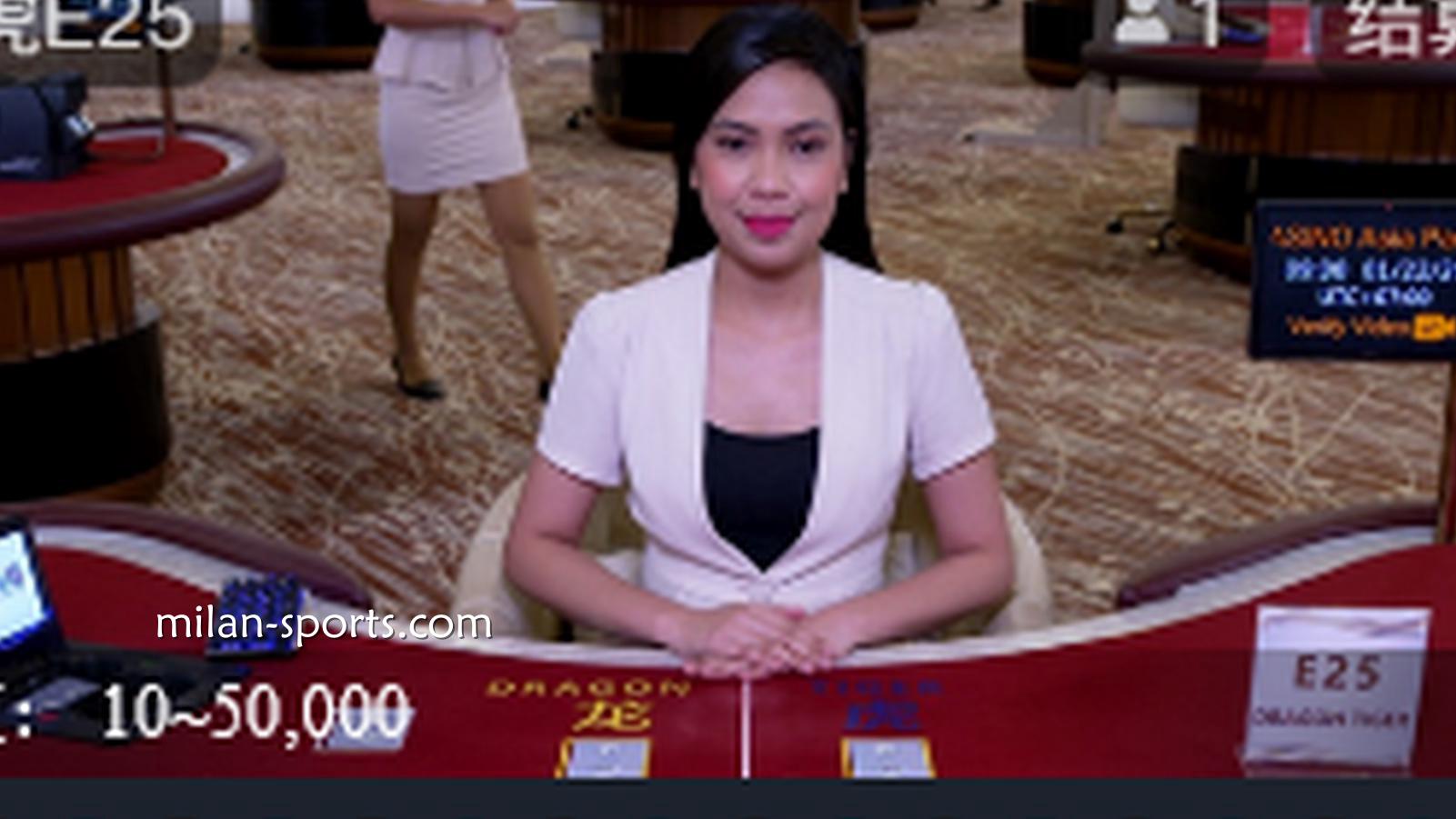 米兰真人龙虎游戏美女荷官现场实时发牌|米兰体育