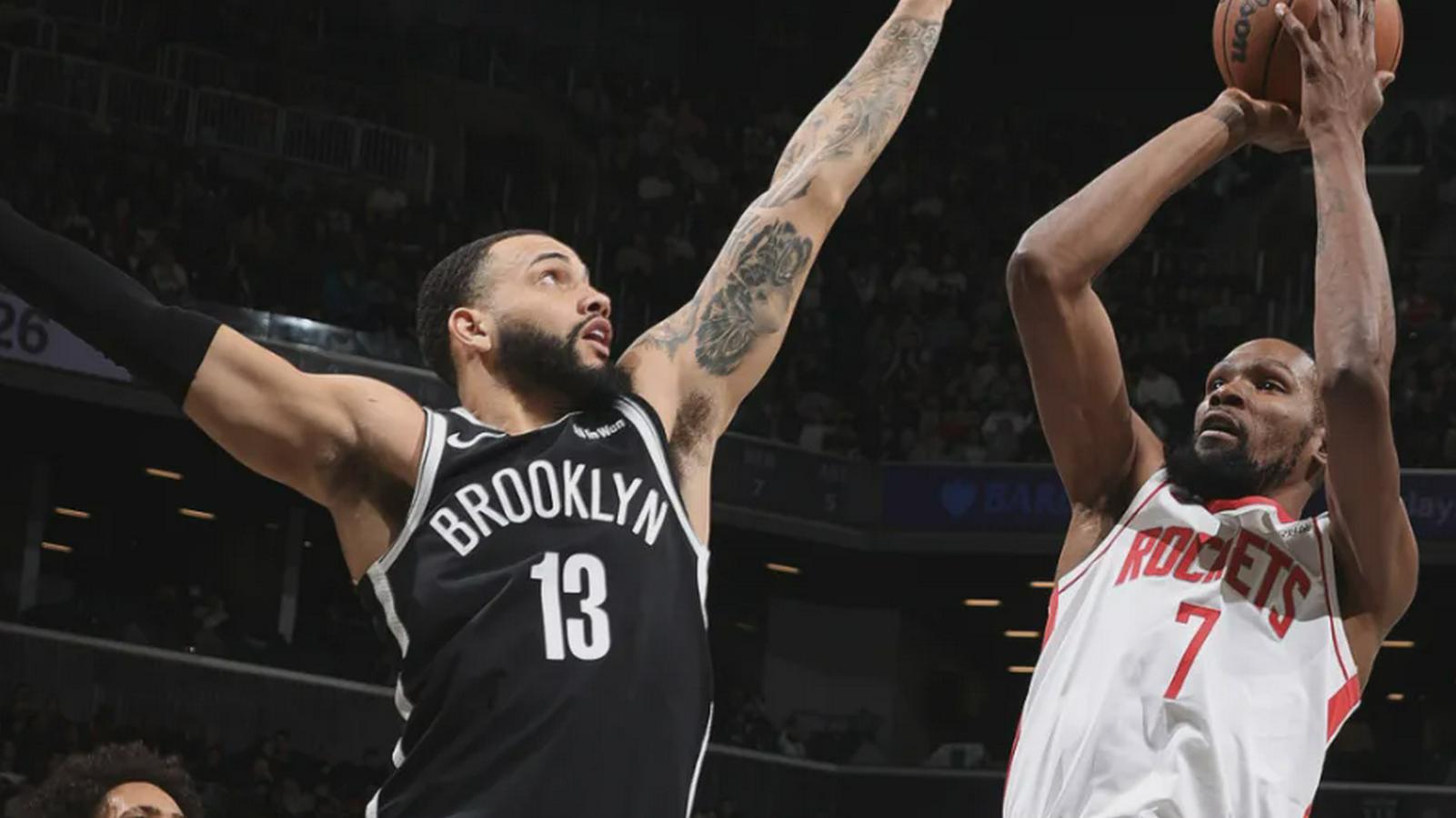 皇冠体育独家报道：杜兰特22+11赛季助攻新高双杀旧主 火箭6人上双轻取篮网迎4连胜