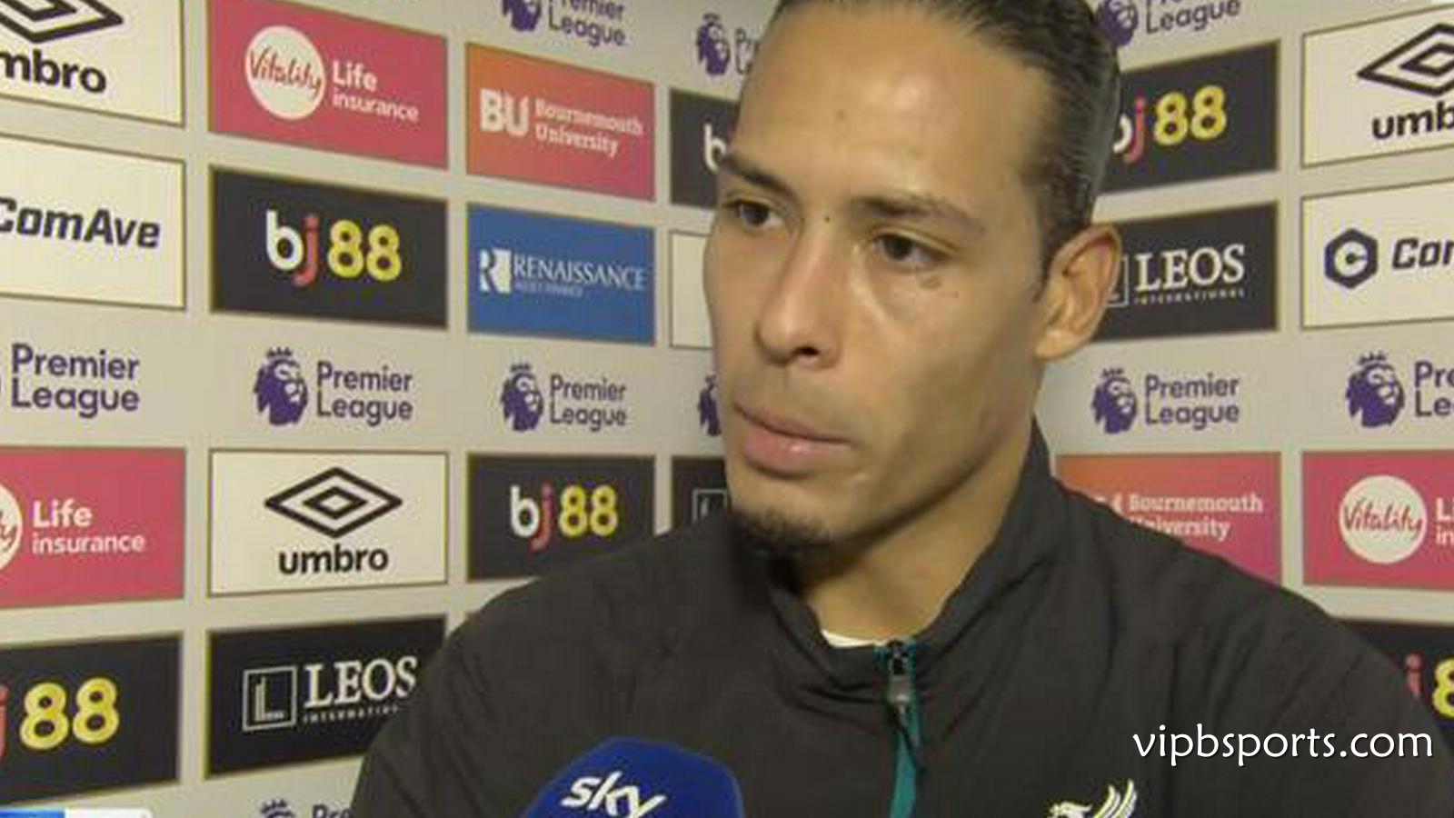 B体育深度聚焦：范戴克｜伯恩茅斯绝杀时我在场上被阻挡了，但我们只能接受